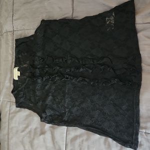 Black lace shirt